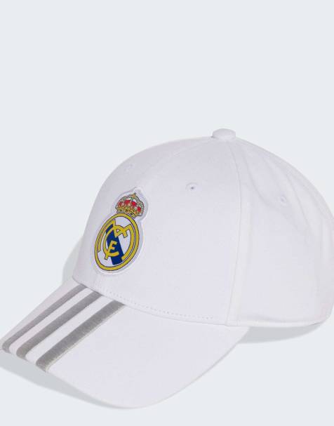 adidas Performance - Cappello con visiera del Real Madrid bianco e grigio chiaro tinta unita per le partite in casa - view 1