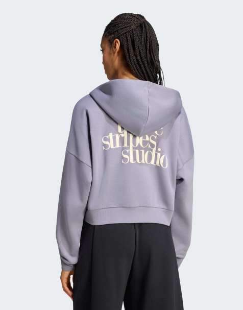 adidas performance - chaqueta de chándal con capucha de 3 bandas en slate - view 1