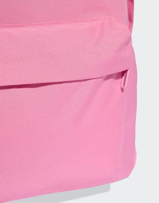 adidas performance Classic 3 bar logo backpack in st tropic bloom / white, 5 of 5