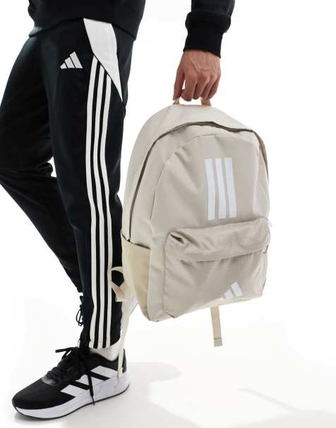 adidas Performance – Classic Back-to-School – Grå, klassisk ryggsäck för skolstarten med 3 ränder - view 1
