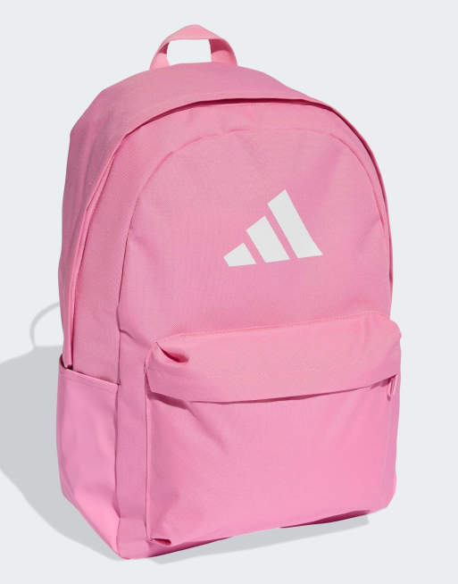 adidas Performance - Classic - Pink/hvid rygsæk med logo med 3 striber, 2 af 5