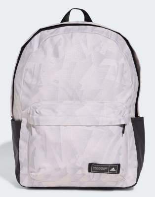 adidas Performance - Classic - Rucksack in Grau two / Kreideweiß mit Grafik