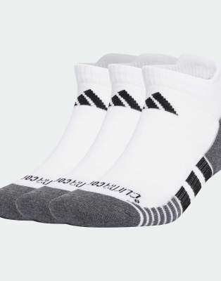 adidas Performance - climacool - 3er-Pack gepolsterte knöchelhohe Socken in Weiß und Schwarz