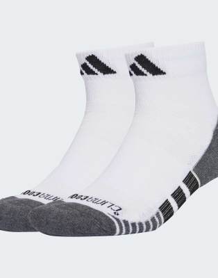 adidas Performance - climacool - 3er-Pack gepolsterte Quarter-Socken in Weiß und Schwarz