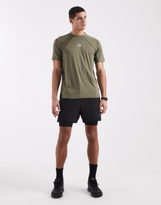 adidas Performance - Climacool - Tech T-shirt in olijfgroen strata, 2 van 5