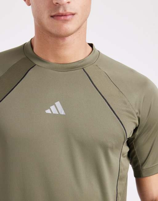 adidas Performance - Climacool - Tech T-shirt in olijfgroen strata, 5 van 5