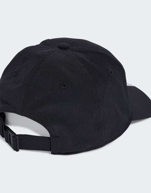 adidas performance – Climaproof – Svart och vit baseballkeps med 3 ränder, 2 av 3