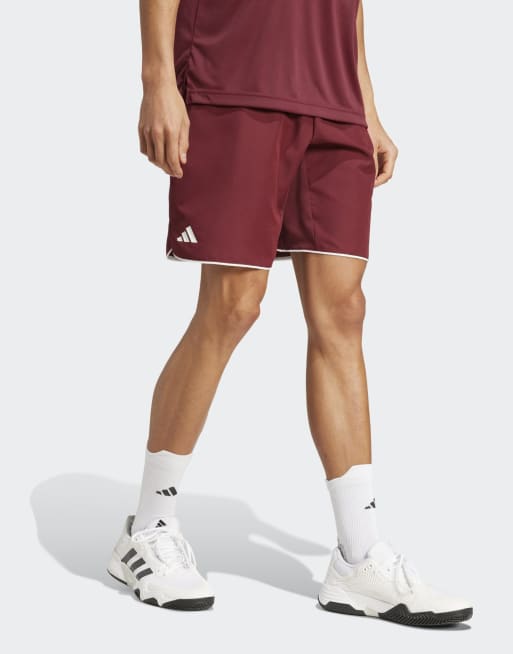 adidas performance – Club Tennis Climacool – Ciemnoczerwone szorty