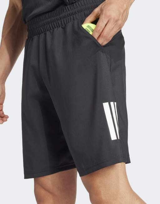 adidas Performance – Club Tennis Climacool – Czarne szorty z 3 paskami, 5 z 5
