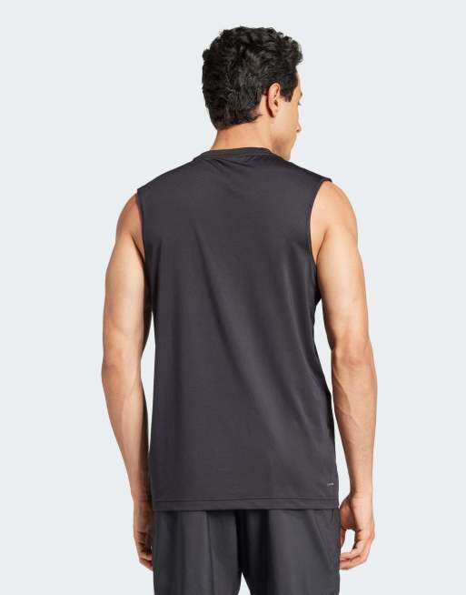 adidas Performance – Club Tennis Climacool – Czarny top bez rękawów, 2 z 4
