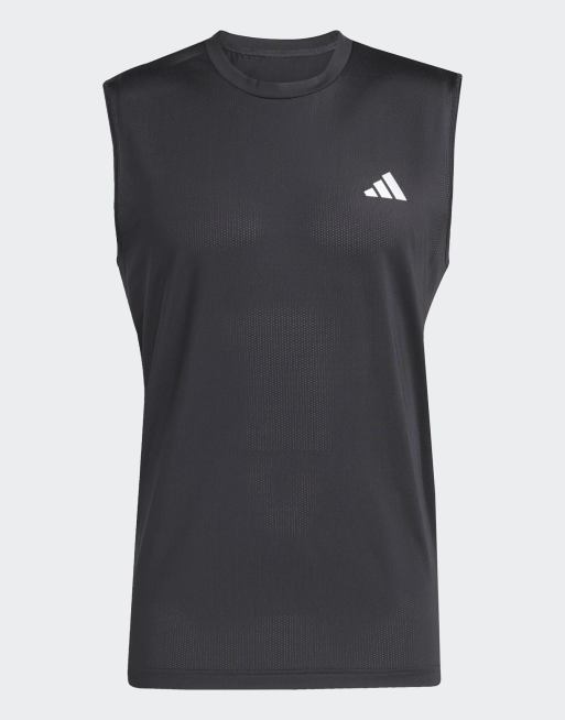 adidas Performance – Club Tennis Climacool – Czarny top bez rękawów, 4 z 4