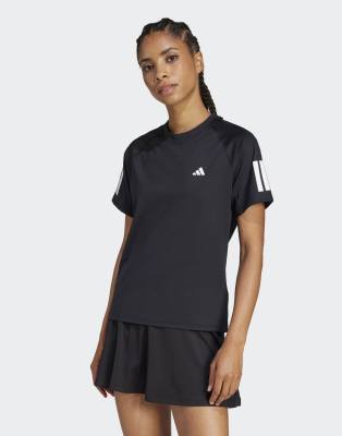 adidas Performance - Club Tennis Climacool - T-Shirt in Schwarz mit 3 Streifen