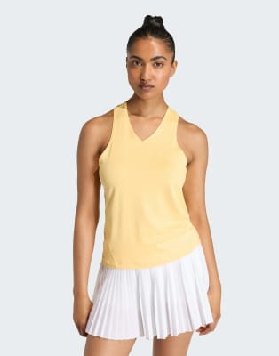 adidas Performance - Club Tennis Climacool - Tanktop in Ice Tangerine mit V-Ausschnitt-Orange