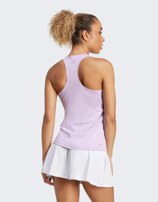 adidas Performance - Club Tennis Climacool - Top senza maniche color viola polvere