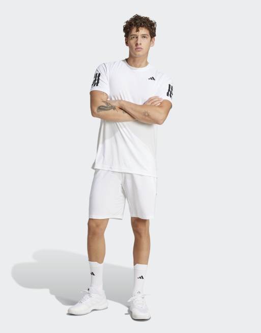 adidas Performance – Club Tennis – Climacool – Vita shorts med tre ränder, 5 av 5
