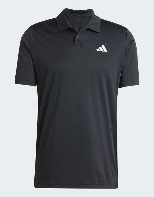 adidas performance Club Tennis polo shirt in black, 3 of 4