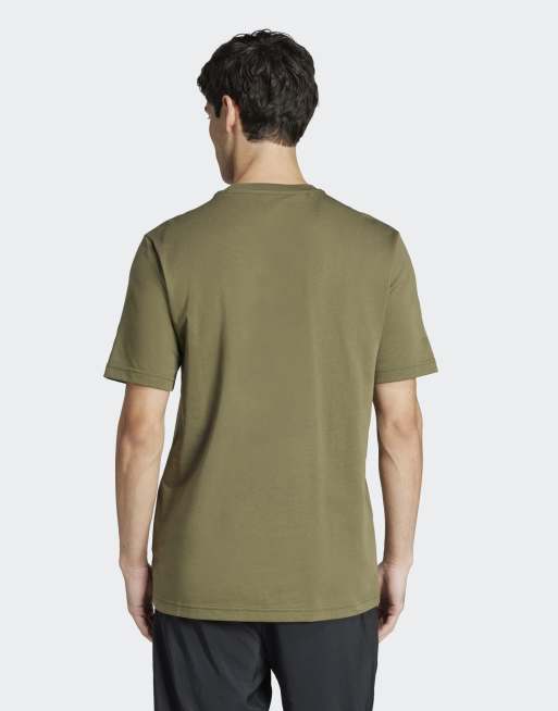 adidas Performance – Codes – Oliwkowy T-shirt z grafiką we wzór moro, 2 z 4