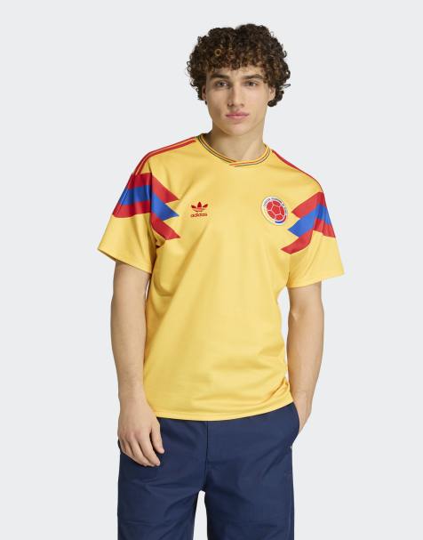 adidas Performance - Colombia 1990 - Klar guldfarvet udebanetrøje - view 1