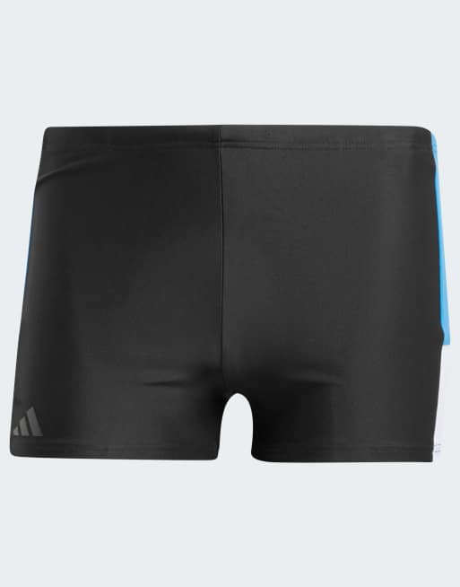 adidas performance Colorblock swim boxers in black / bright royal / white, 4 of 4