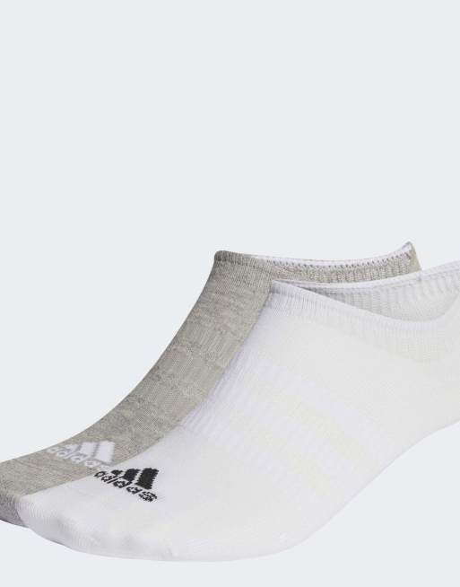 adidas Performance - Confezione da 3 paia di fantasmini leggeri grigio mélange e bianchi, 2 di 2