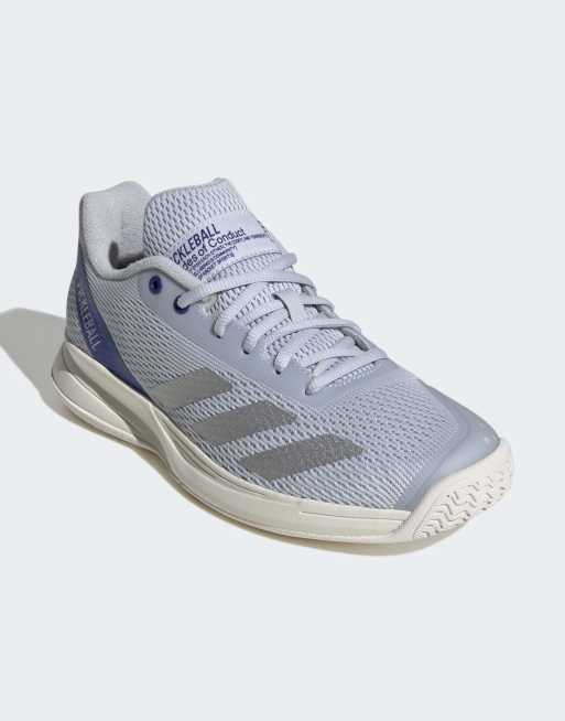 adidas Performance - Courtflash Pickleball - Scarpe color blu e argento metallizzato