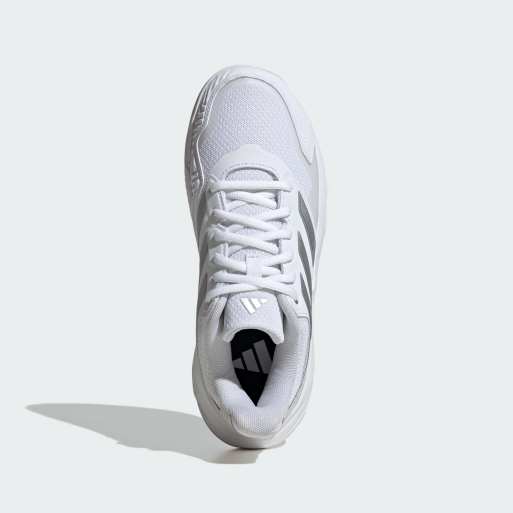 adidas performance - Courtjam Control 3 Clay - Sneakers bianco nuvola/argento metallizzato, 3 di 4