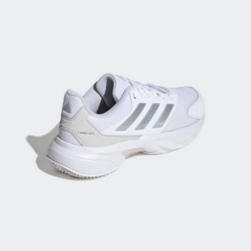adidas performance - Courtjam Control 3 Clay - Sneakers bianco nuvola/argento metallizzato, 4 di 4