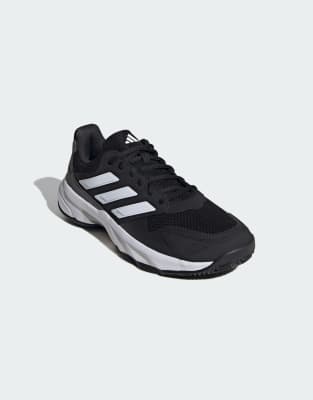 Performance - Courtjam Control 3 Clay - Tennisschuhe in Core Black/Wolkenweiß/Grau-Schwarz Schwarz 42 2/3