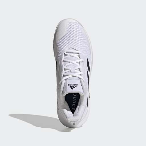 adidas performance - Courtjam Control - Scarpe da tennis bianco nuvola/blu navy tram, 3 di 4