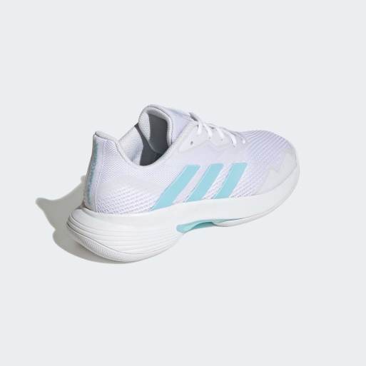 adidas performance - Courtjam Control - Scarpe da tennis bianco nuvola e blu tenue, 4 di 4