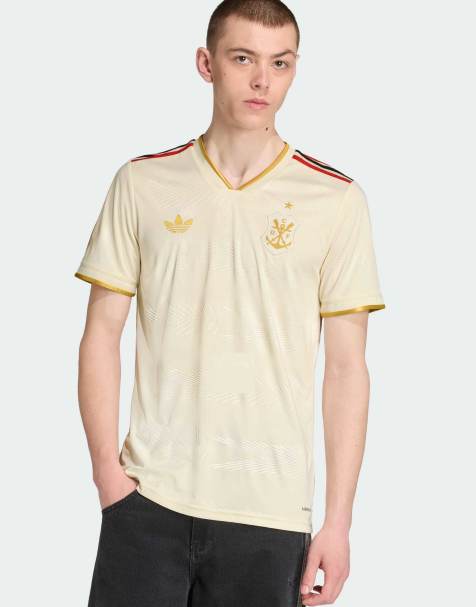 adidas performance Cr flamengo 25 third jersey in cream white