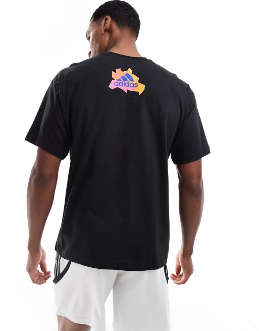 adidas Performance – Czarny T-shirt z grafiką z napisem „Berlin”, 3 z 4