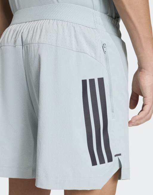 adidas performance - D4t Primelift - Pantaloncini color salvia wonder con 3 strisce, 3 di 4