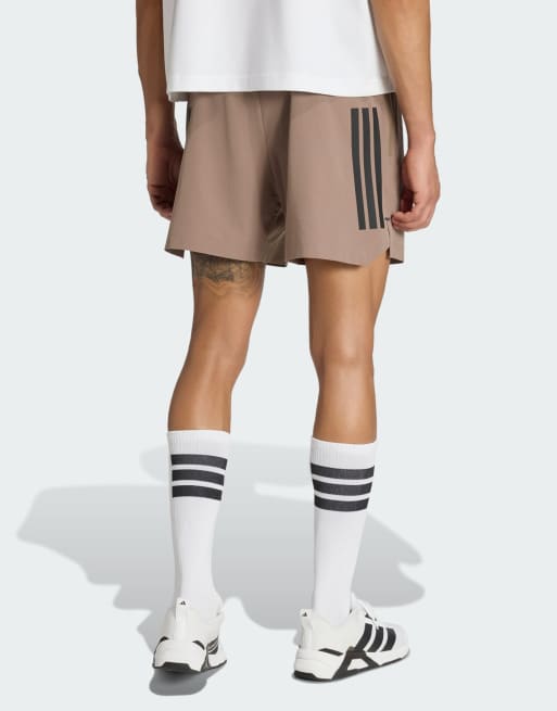 adidas Performance – D4T Primelift – Shorts in Khaki Six mit den drei Streifen, 3 von 4