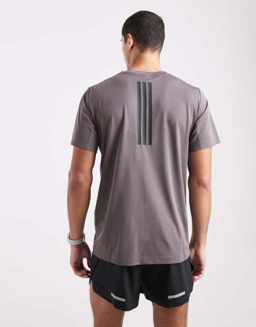 adidas performance - D4T Primelift - T-shirt met 3-Stripes in antracietgrijs, 4 van 5