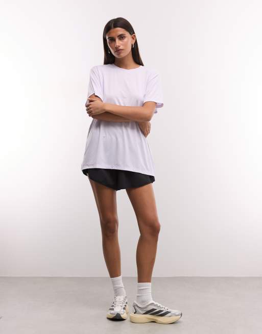 adidas Performance D4T T-shirt in lilac, 2 of 4