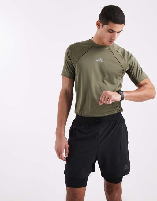 adidas Performance – D4t Workout – Czarne szorty sportowe 2-w-1, 3 z 5