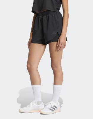 adidas Performance - D4t Workout Go To - 2-in-1-Shorts in Schwarz