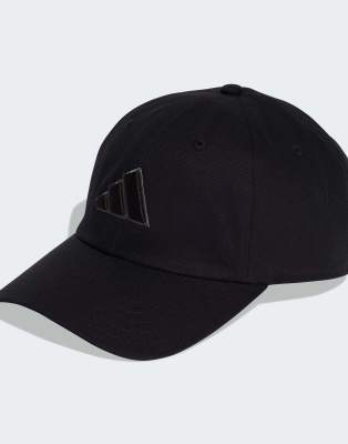 adidas performance Dad cap tonal logo in black / grey six | ASOS