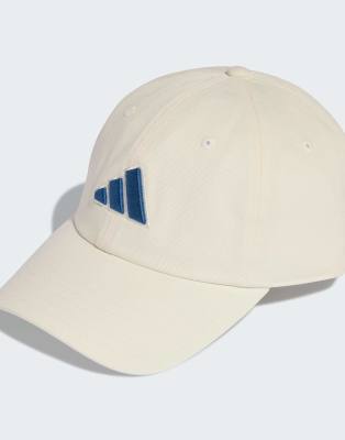 adidas Performance - Dad-Kappe in Wollweiß/Dusky Petrol mit farblich abgestimmtem Logo