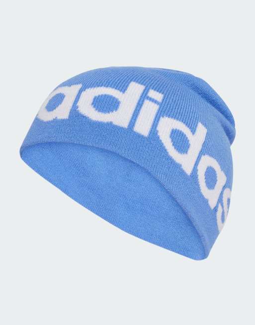 adidas Performance - Daily - Beanie in blauw /wit