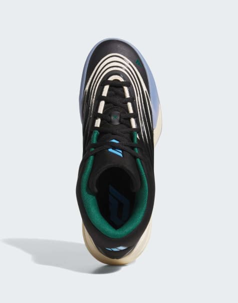 adidas performance Dame x shoes in black and warm vanilla - view 1