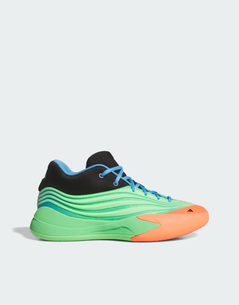 adidas Performance – Dame X – Sneaker in Lime Burst/Signal Coral/Bl - view 1
