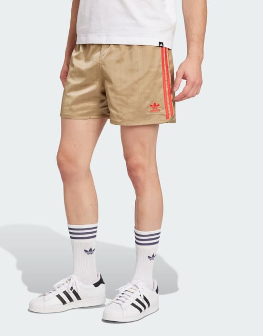 adidas performance - David Beckham Originals - Pantaloncini color canapa con 3 strisce