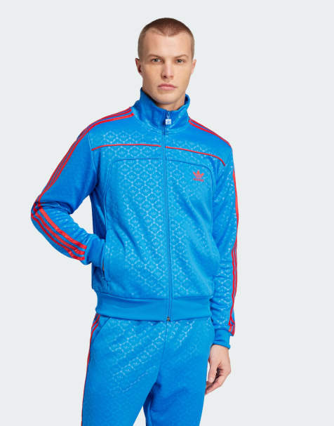 adidas performance David beckham originals track top in bright royal - view 1