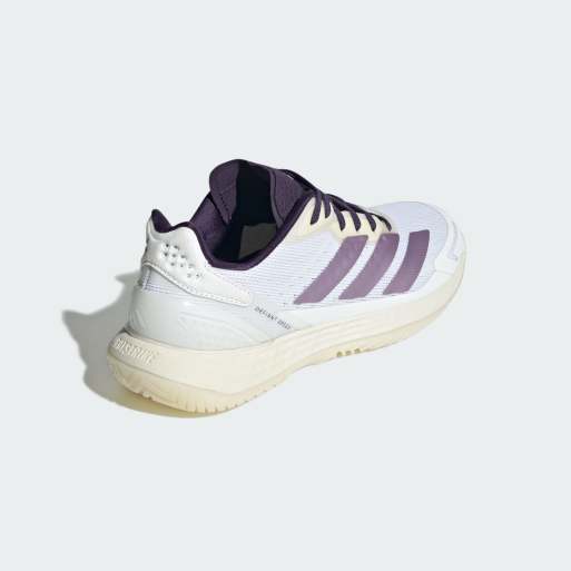 adidas Performance - Defiant Speed 2 - Hvide tennissko med lilla og lysegule detaljer, 4 af 4