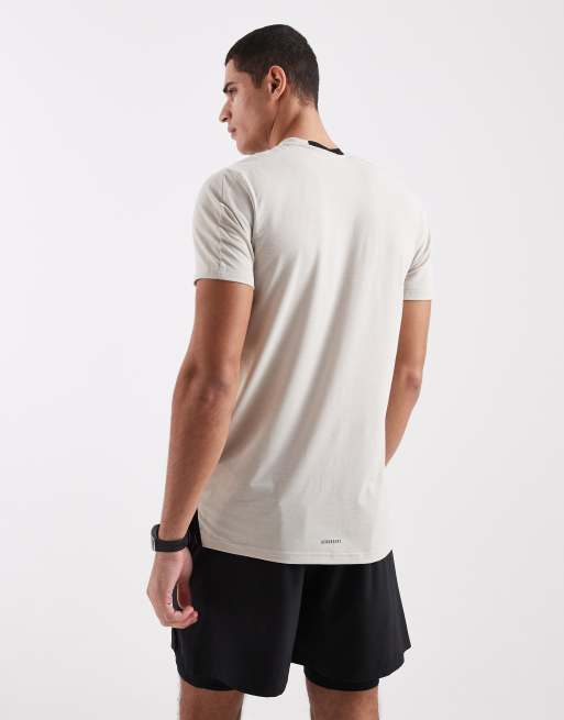 adidas performance - Designed for Training - T-shirt da allenamento beige, 3 di 5
