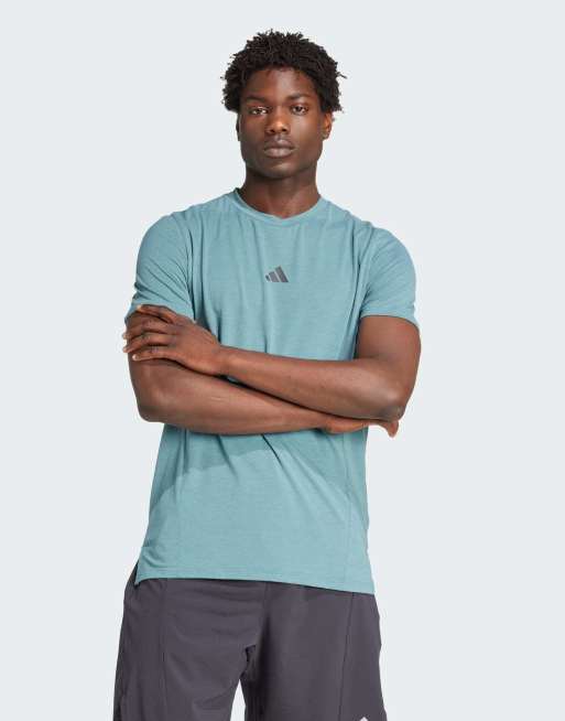 adidas Performance - Designed for Training - T-shirt de sport - Bleu sarcelle vintage