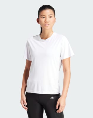 adidas Performance - Designed For Training - T-Shirt in Weiß