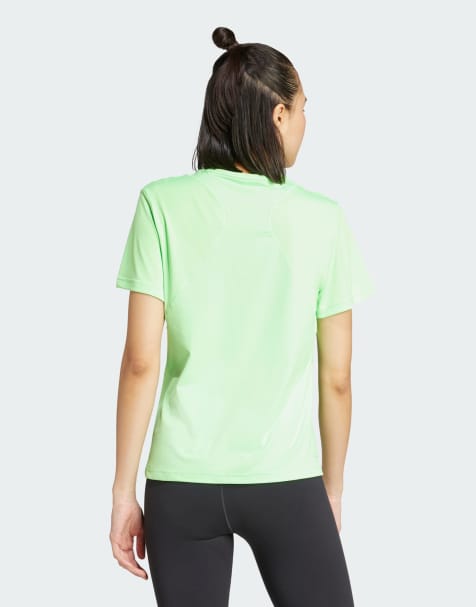 adidas performance Designed for training tee in lime burst